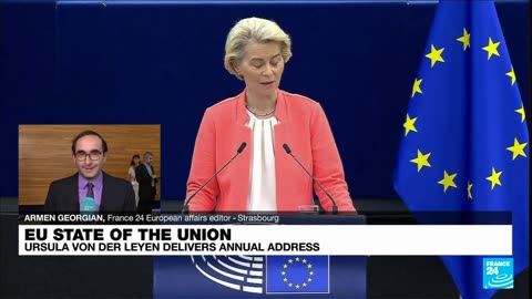 LIVE ; NEWS ; 'She [Ursula von der Leyen] argued for Ukraine to join the European •