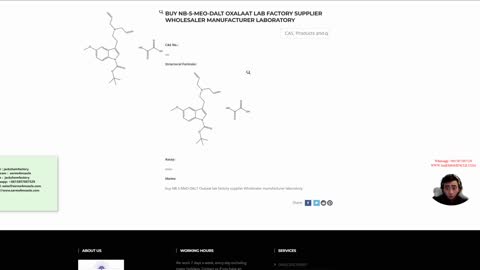 buy NB-5-MeO-DALT Oxalaat lab factory supplier Wholesaler manufacturer laboratory