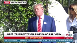 RSBN: President Trump Officially Votes in the 2024 Florida GOP Primary 3/19/24