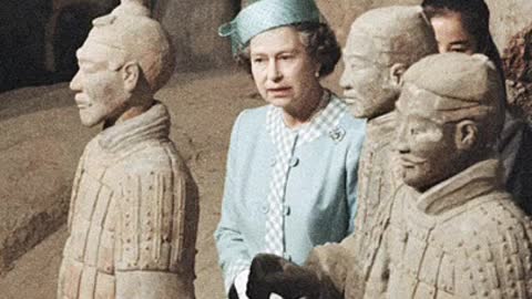 Queen ElizabethII, first British sovereign to visit China in 1986