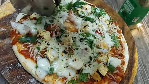Indian home made delicious pizza , yammy