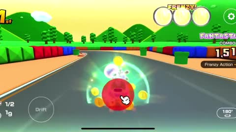 Mario Kart Tour - Pink Mushmellow Kart Gameplay (Paris Tour Gift Reward x84 Grand Stars)