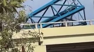 Ft. Lauderdale Construction Crane Accident As Portions Fall On Bridge; One Fatality Confirmed