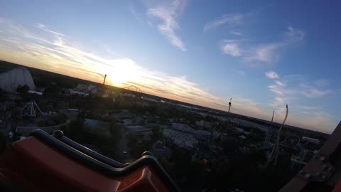 Woman Screams Hilariously Loud on Goliath Roller Coaster