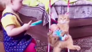 Cat says it's too hard for me to take care of a child's child