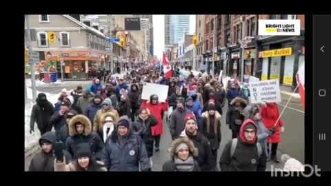 MASSIVE TORONTO CROWD MARCHES FOR FREEDOM #NoVaxxPass #NoMandatesEVER #TrudeauMustGO