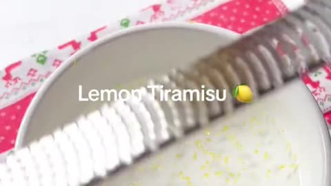 Lemon tiramisu