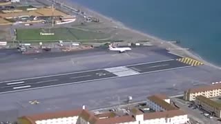 Gibraltar Airport, one of the most unusual