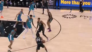 NBA - Wemby puts it on the floor and RATTLES THE RIM