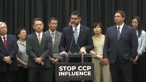 Commissioner Manny Diaz Jr. ; Gov. DeSantis Stops CCP Influence