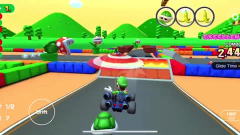 Mario Kart Tour - RMX Mario Circuit 1R/T Gameplay (Mario vs. Luigi Tour)