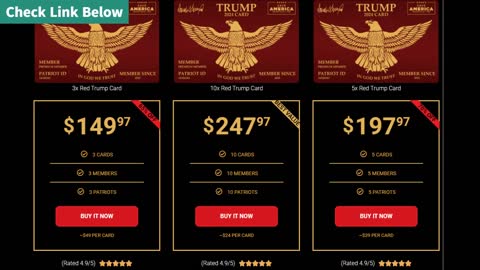 Trump Fans Can Now Get A Trump Red patriot card ? Official RED Trump Card