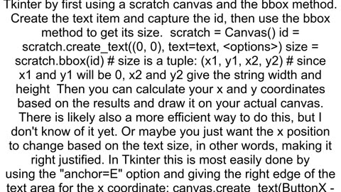 Dynamic sizing Tkinter canvas text