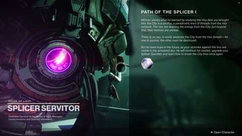 Destiny 2 - Season #14 - "Path of the Splicer I" - 08/2021