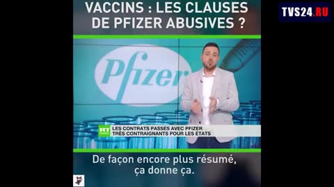 RT France sur les contrat de vente Pfizer (Covid19,France)