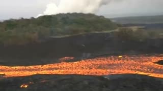 Helicopter Ride Volcano Eruption Lava Flow Hawaii