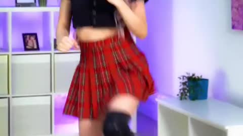 Cute girl can dance