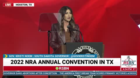 Governor Kristi Noem’s Amazing Speech on the 2nd Amendment at the NRA Convention— 2022