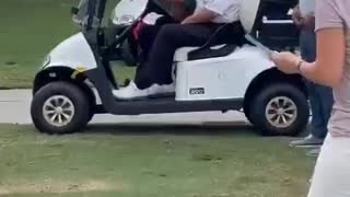 Huge Heart President Trump Makes a Donation on the Golf Course