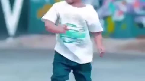 Cute baby dance steps