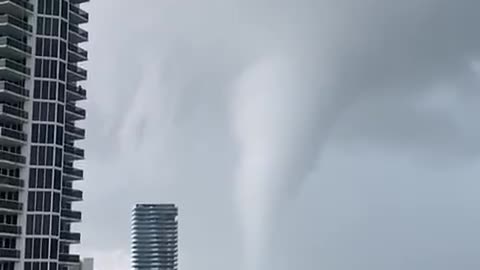 Waterspout-turned-tornado sweeps coast as thunderstorms pound South Florida