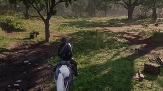 Voz fantasma cantando antigo acampamento da gangue. Quem é? | Red Dead Redemption 2