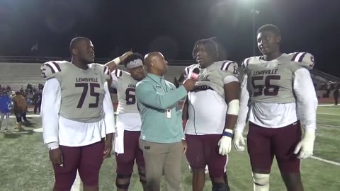 The Lewisville OL & OU Commit Jaydan Hardy talk about their 32-10 win over Hebron