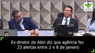 Ex-diretor da Abin diz que agência fez 33 alertas entre 2 e 8 de janeiro