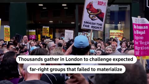 Thousands gather in London for anti-racism counterprotest | REUTERS