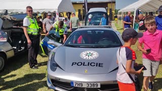 Police ferrari in the Czech Republic