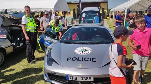 Police ferrari in the Czech Republic