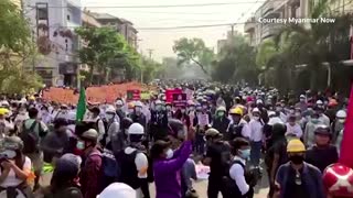 Myanmar protests strong in Mandalay after raids