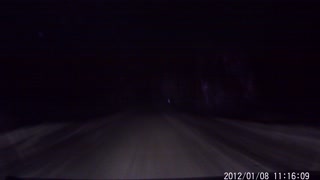 Strange Car Crash On Dark Russian Road