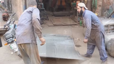 Ingenious Workers Made Air Compressor Tank With Metal Sheets- Air Compressor Manufacturing
