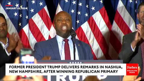 Tim Scott Calls For GOP To 'Coalesce' Around Trump After He Defeats Nikki Haley In New Hampshire