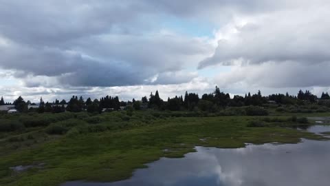 Taking a Drone flight around the Jackson Wetlands in Oregon