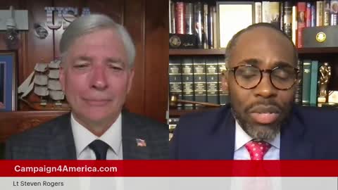 Lt Rogers speak with Paris Dennard of the RNC