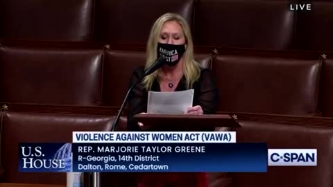 Part Two- Rep. Greene Calls Out Democrats Refusing to Help Women who are Victims of Violence