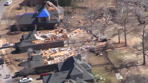Aerial footage captures magnitude of Alabama tornado damage