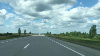Beautiful road from Ukraine to Europe