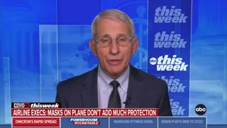 Fauci Wants People To Wear Masks On Planes FOREVER