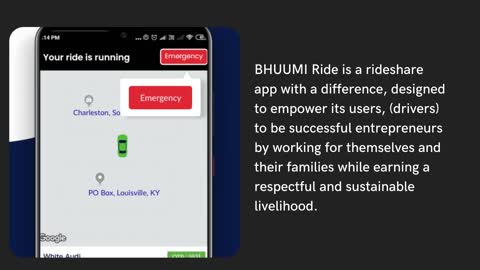 BHUUMI is the Sustainable Alternative to Uber, Lyft and more!