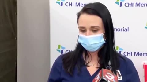 The 'vaccine' killed Tiffany Dover, the nurse who received it & fainted live on TV.
