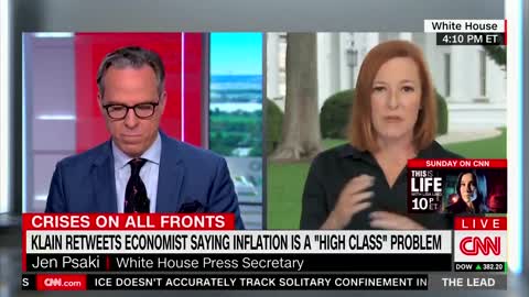 Jen Psaki says that rising prices are good because it means more people are buying goods.