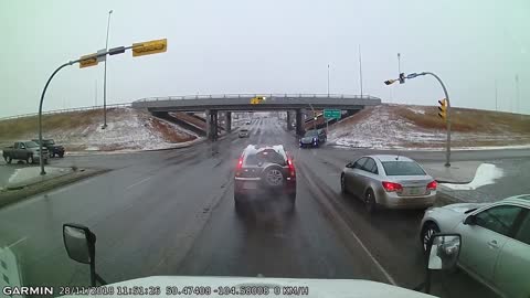 SUV Loses Control and Careens Down Embankment