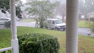 Big Storm from Texas hits Brunswick GA