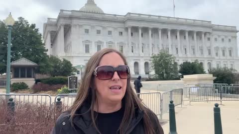 Convoy Spokeswoman Outside Capital Building