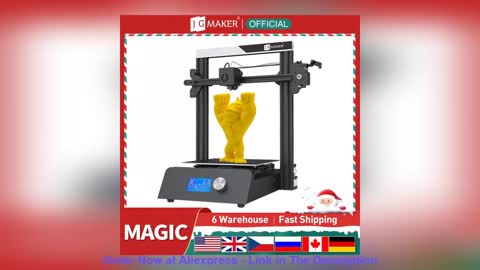☄️ JGMAKER Magic 3D Printer Aluminium Frame Diy Kit Large Print Size 220x220x250mm Printing Model