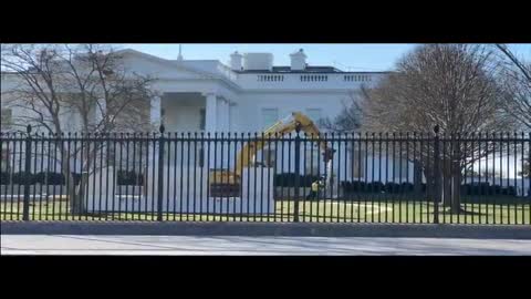 Concrete Barriers Going Up Around The White House