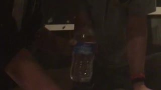 Water bottle magic trick